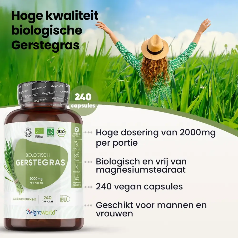 Biologische Gerstegras capsules - Image 2