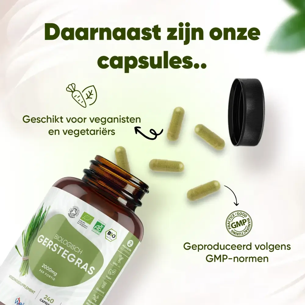 Biologische Gerstegras capsules - Image 5