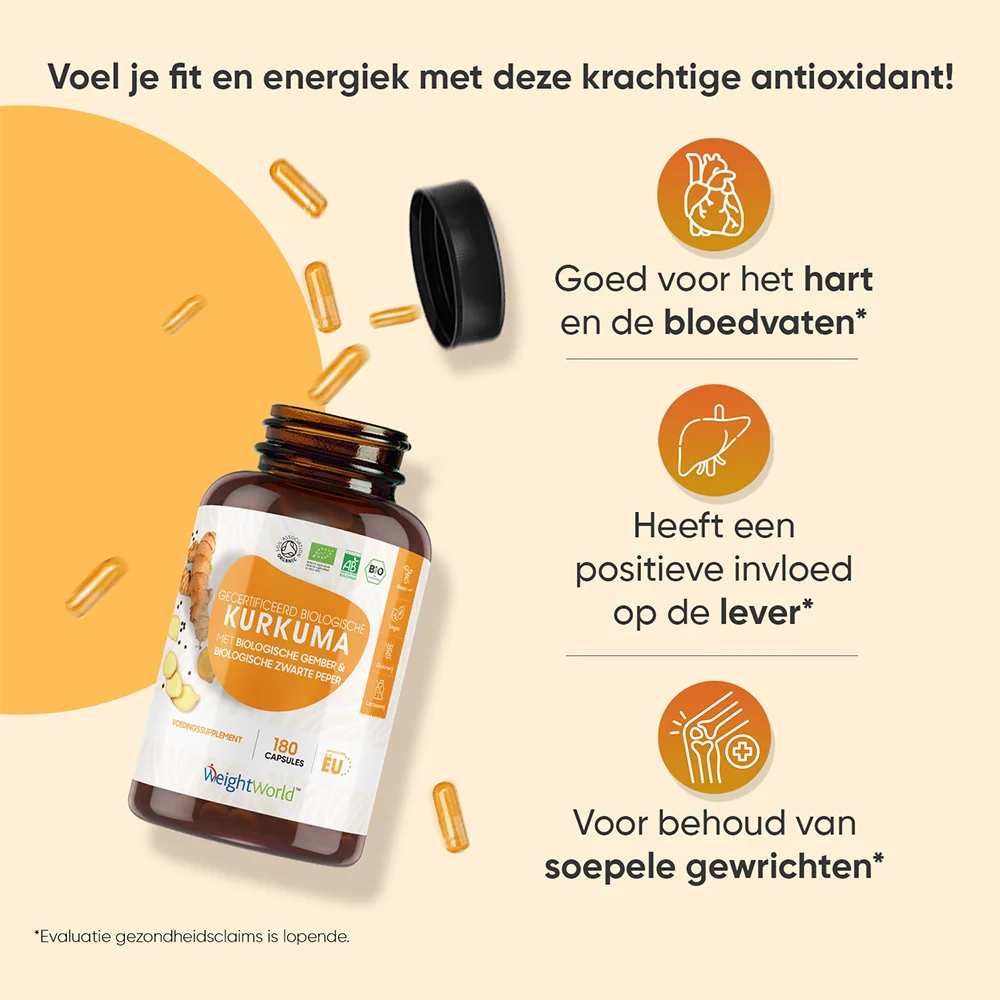 Biologische Kurkuma met Zwarte Peper en Gember - Image 3