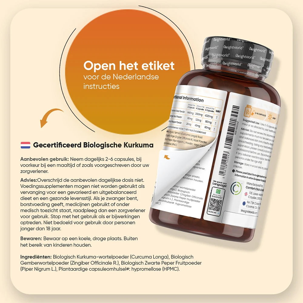 Biologische Kurkuma met Zwarte Peper en Gember - Image 9