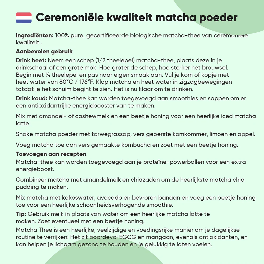 Biologische Matcha Thee - Image 6