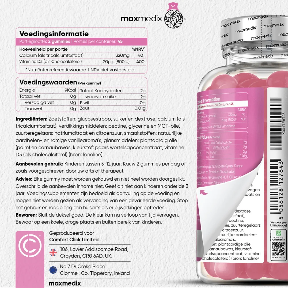 Calcium + vitamine D3 gummies voor kids - Image 6