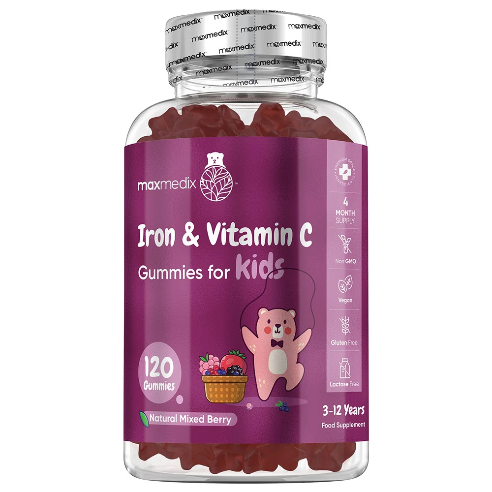 IJzer + vitamine C gummies voor kinderen