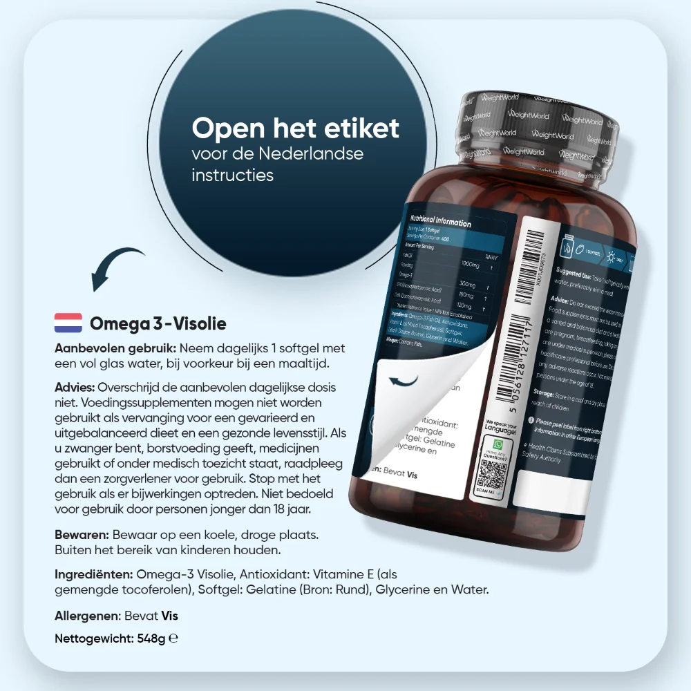 Omega 3 visolie 1000mg - Image 4