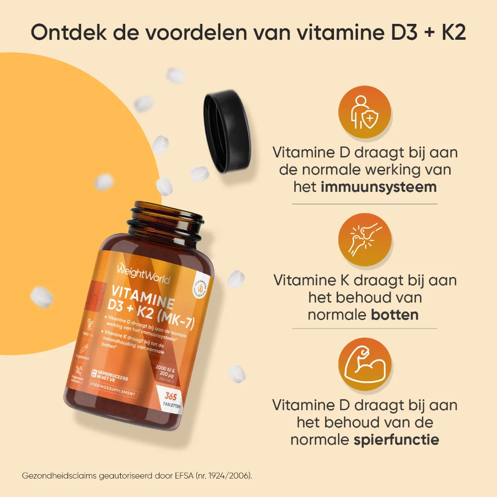Vitamine D3 + K2 tabletten - Image 3