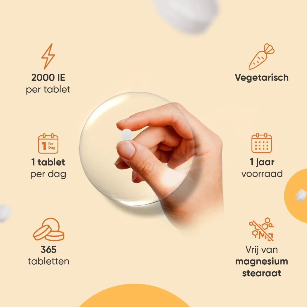 Vitamine D3 + K2 tabletten - Image 4